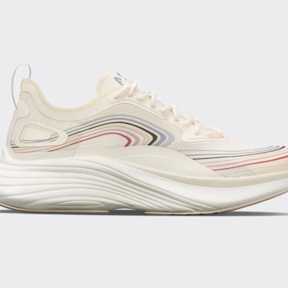 APL Women's Streamline Sneakers in Dusty Rainbow Wave Accents
